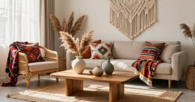 boho modern decor accents