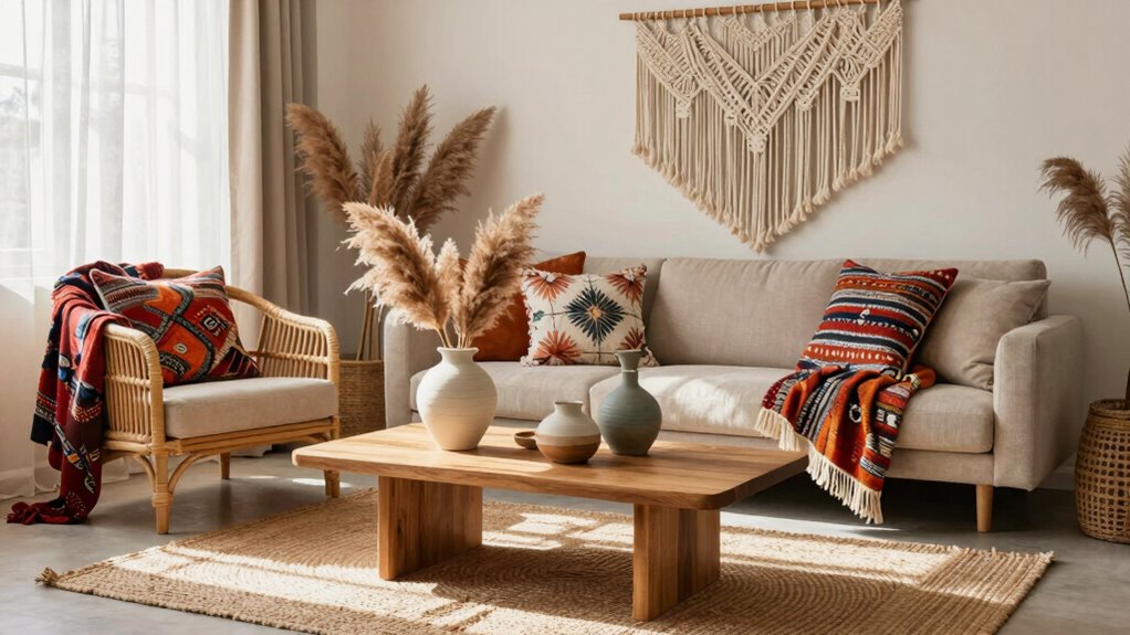 boho modern decor accents