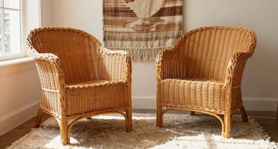 boho rattan chair texture