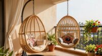 boho style balcony decor