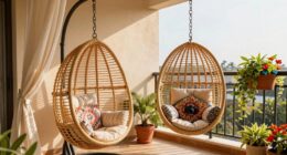 boho style balcony decor