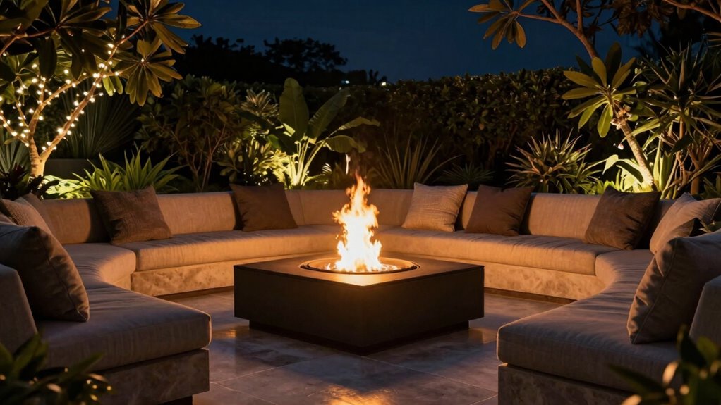 cozy stylish outdoor gathering