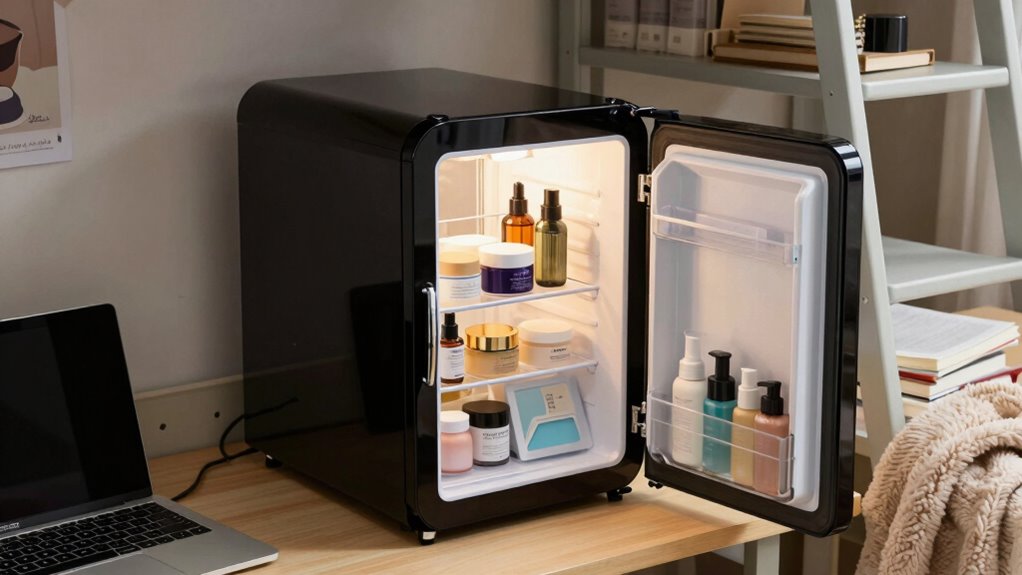 dorm skincare mini fridges