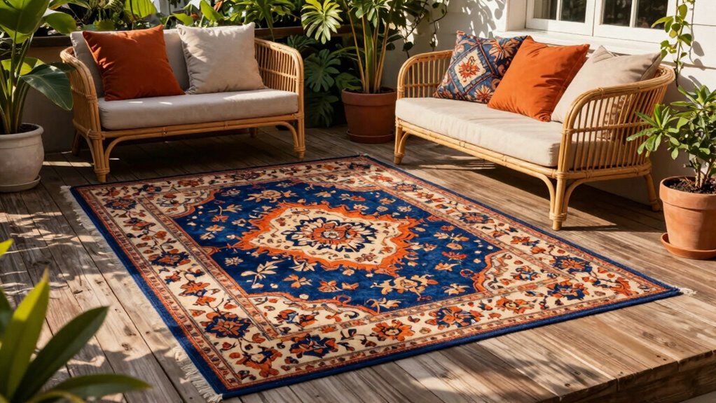 durable stylish outdoor rug