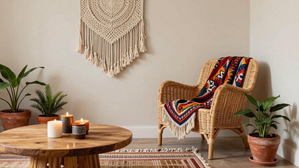 eclectic natural textured decor