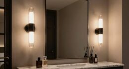 elegant lighting enhances vanity