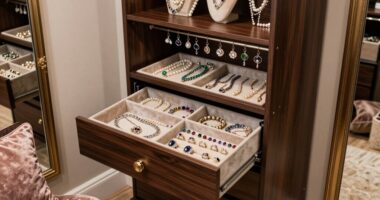 elegant storage for jewelry
