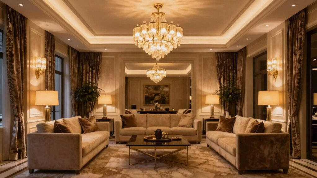 elevated layered lighting design