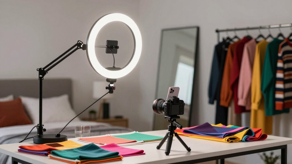 enhance content with ring lights