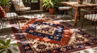 enhance patio with rugs