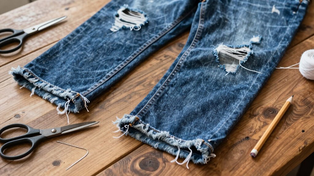 fabric type guides safe distressing
