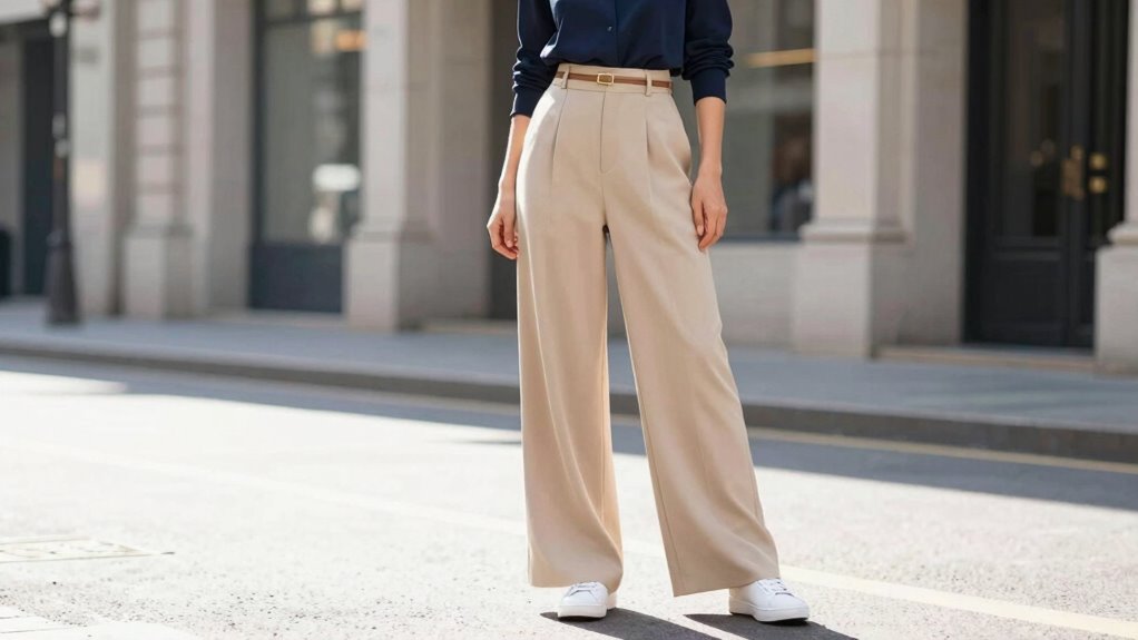 flattering balanced wide leg styling