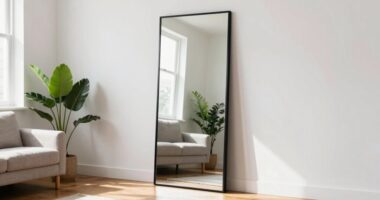 large mirrors enhance space