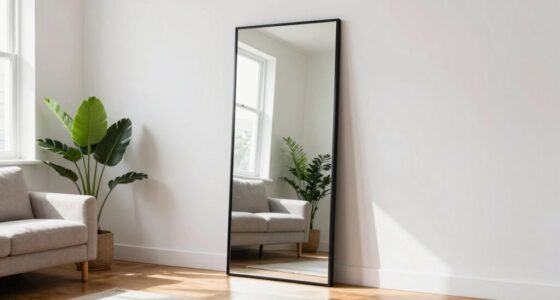 large mirrors enhance space