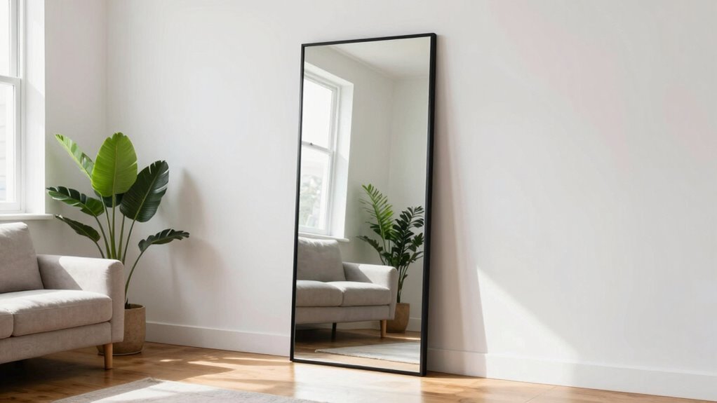 large mirrors enhance space
