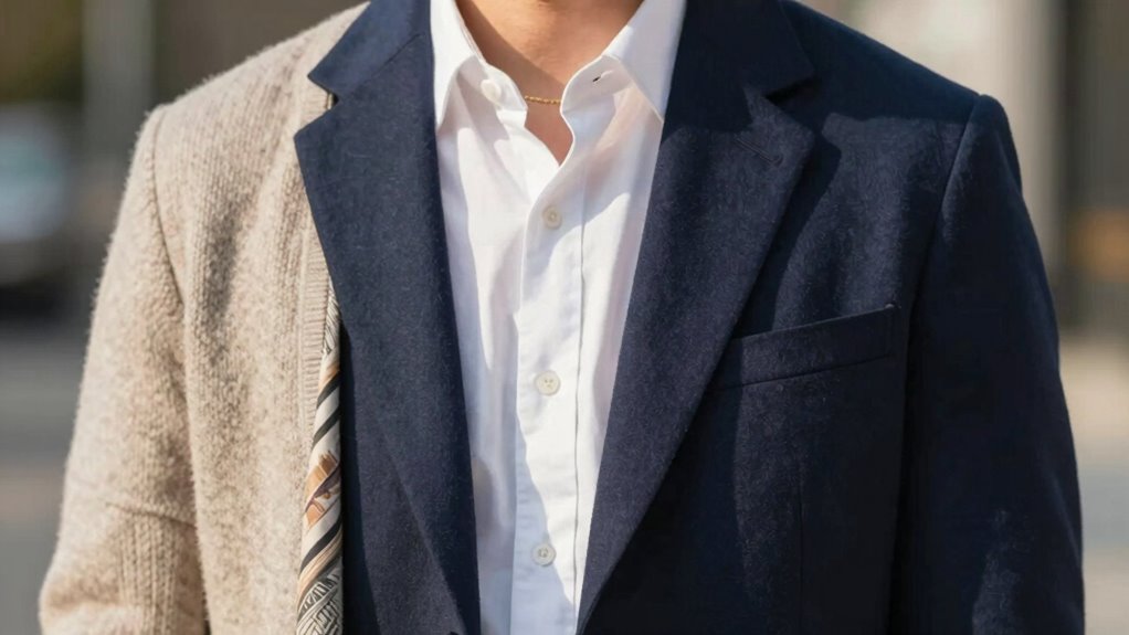 layered coordinated textured style