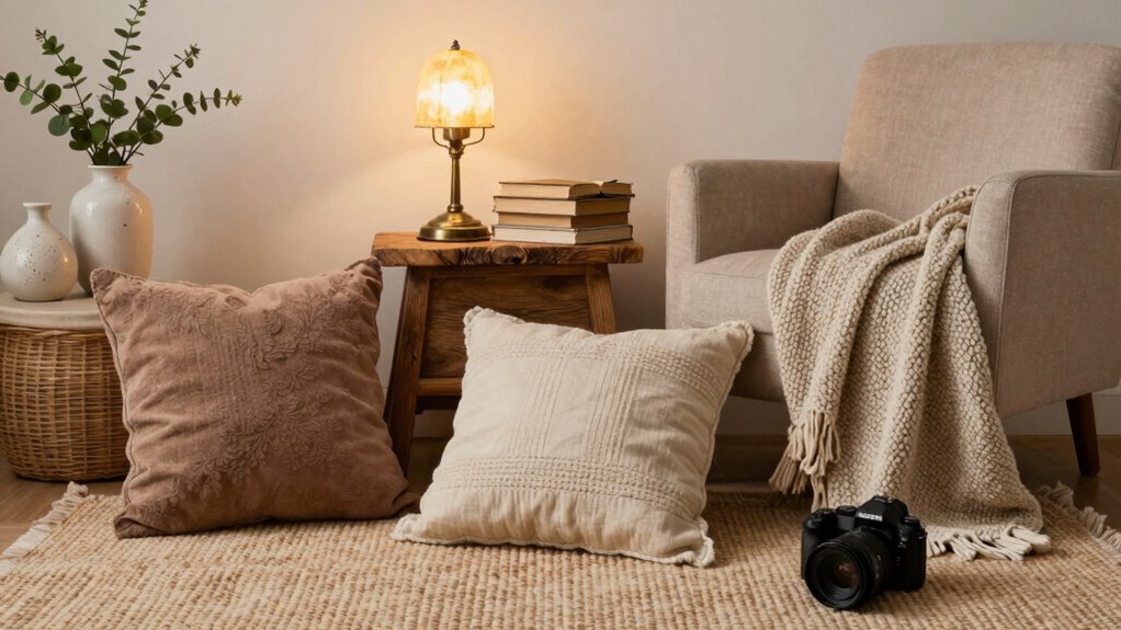 layered cozy accent decor
