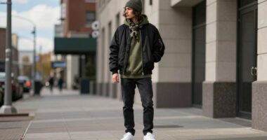 layered streetwear for weather