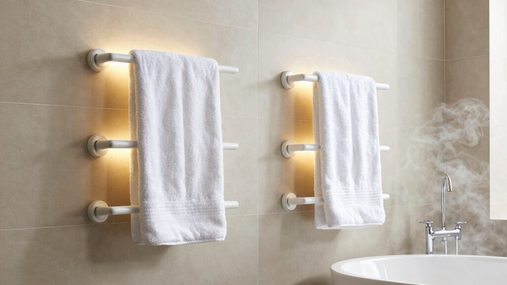 luxury bathroom towel warmer