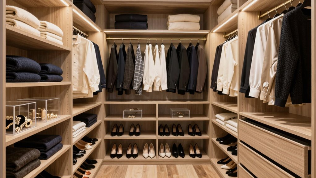 luxury closet organization