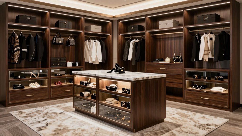luxury space saving closet organization