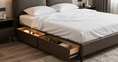 maximize space with storage beds