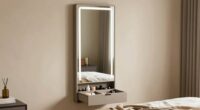 mirror with built in storage