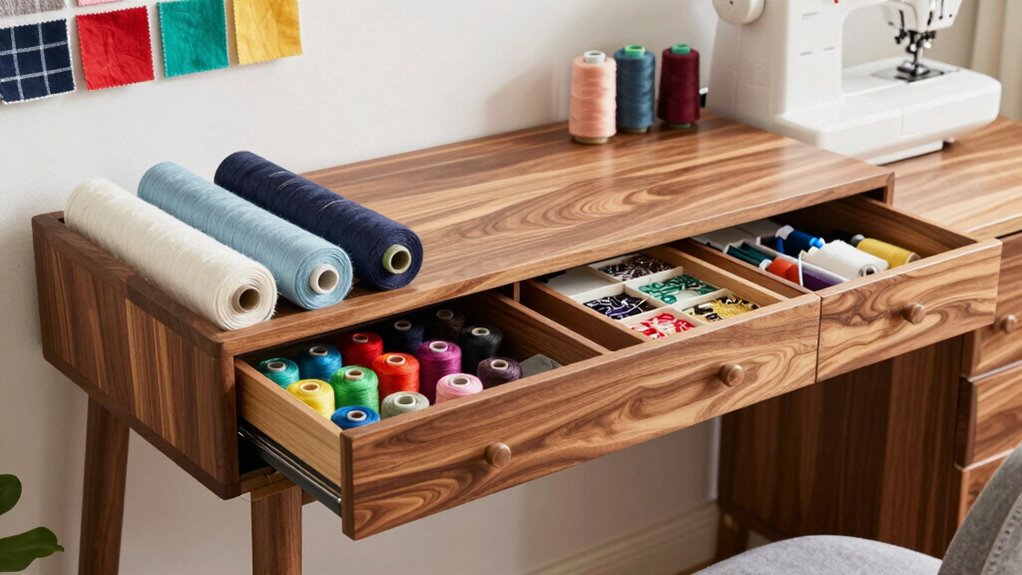 organized sewing workspace efficiency