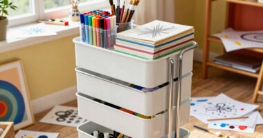 organized storage for creativity