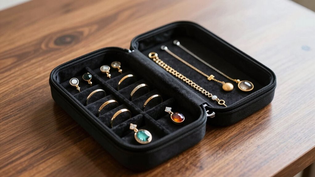 organized stylish travel jewelry