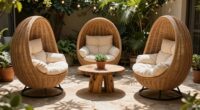 outdoor patio egg chairs