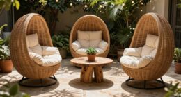 outdoor patio egg chairs