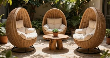 outdoor patio egg chairs