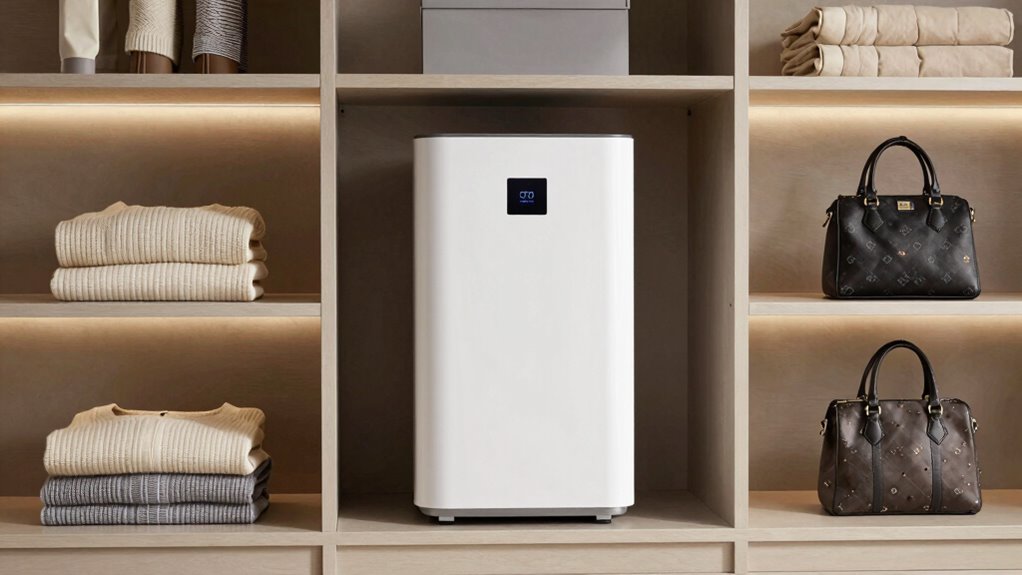 quiet closet moisture control