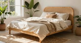 rattan beds create warmth