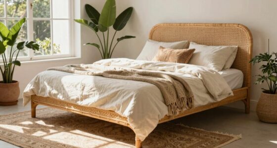 rattan beds create warmth