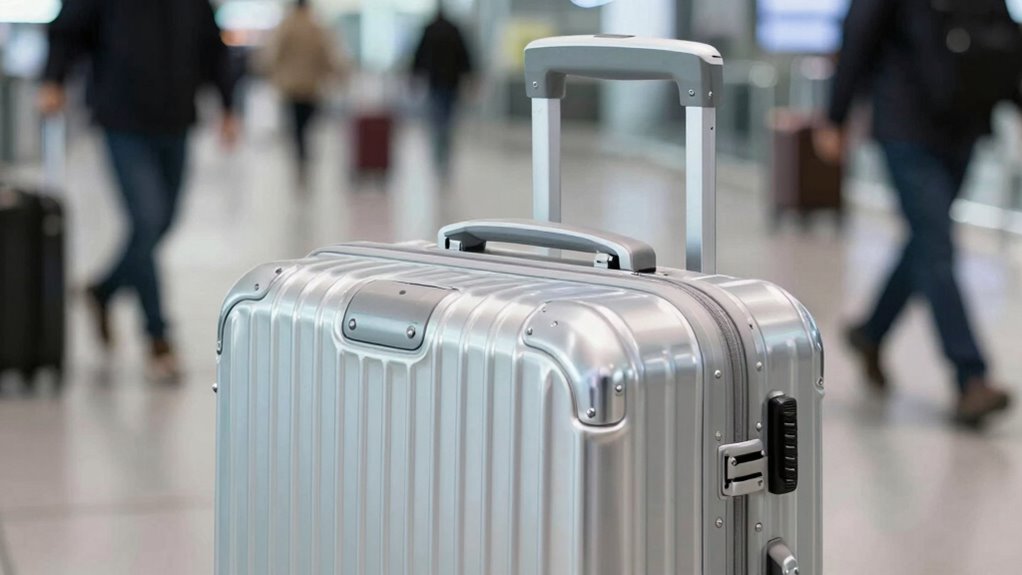 sleek aluminum luggage durability