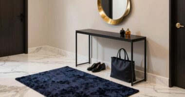 stylish and inviting entrance