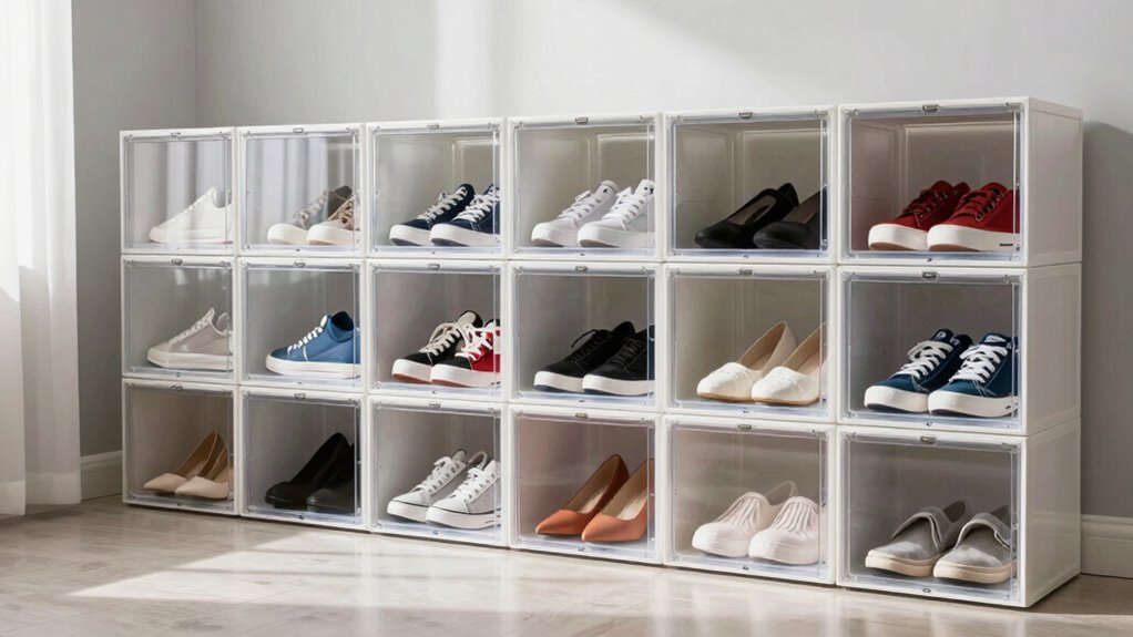 stylish efficient shoe organization