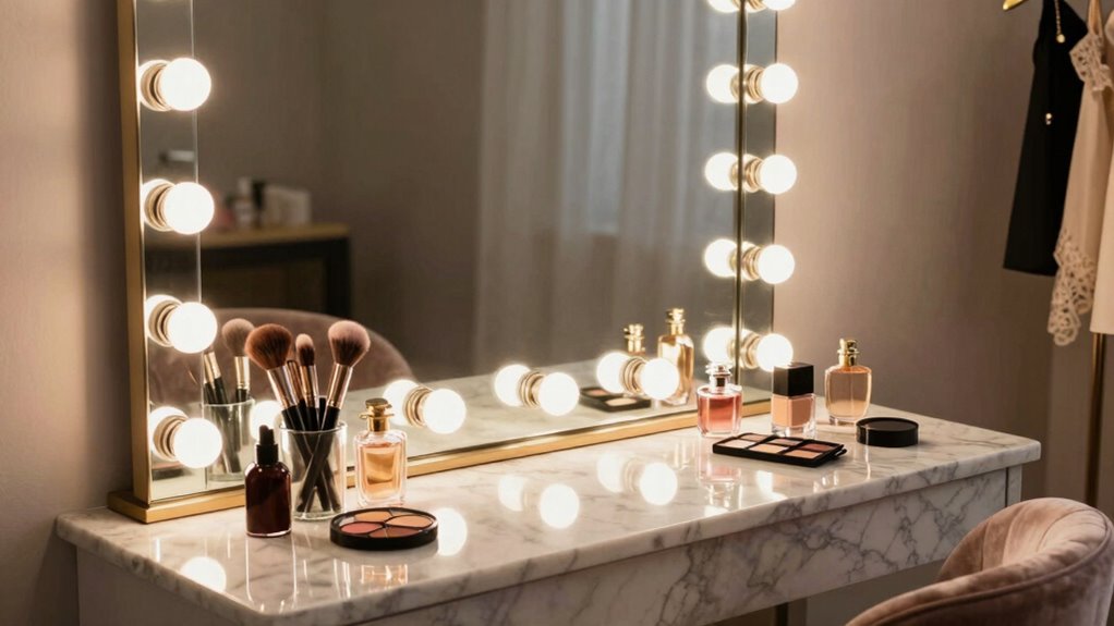 stylish functional vanity mirror