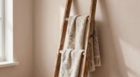 stylish ladder blanket storage