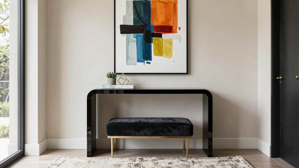 stylish welcoming entrance decor