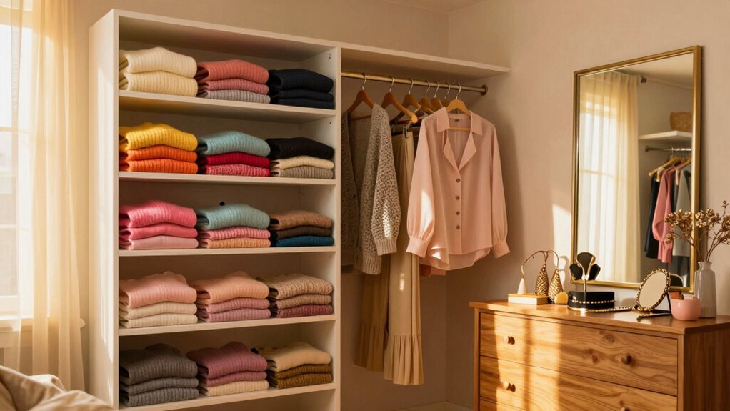 sustainable coordinated curated wardrobe