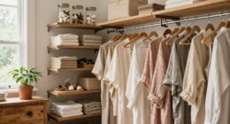 sustainable organized wardrobe choices