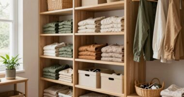 sustainable organized wardrobe essentials