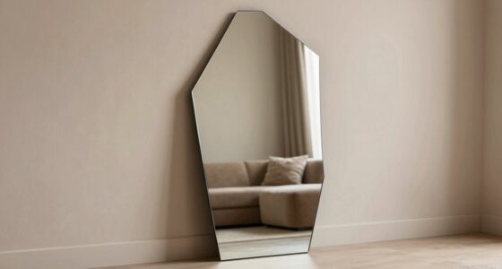 unbalanced stylish reflective decor
