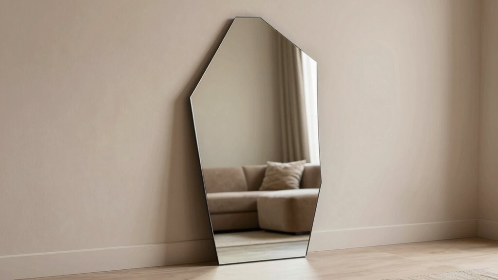 unbalanced stylish reflective decor