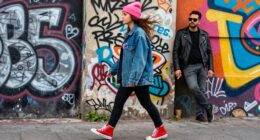 vibrant candid urban fashion