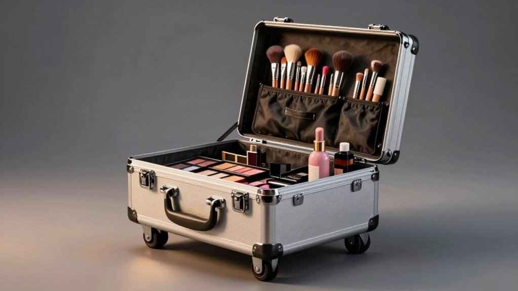 vintage inspired portable makeup storage