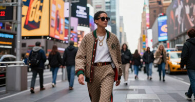 Gucci Got Tom Brady and Cindy Crawford to Strut Their Stuff in Times Square
